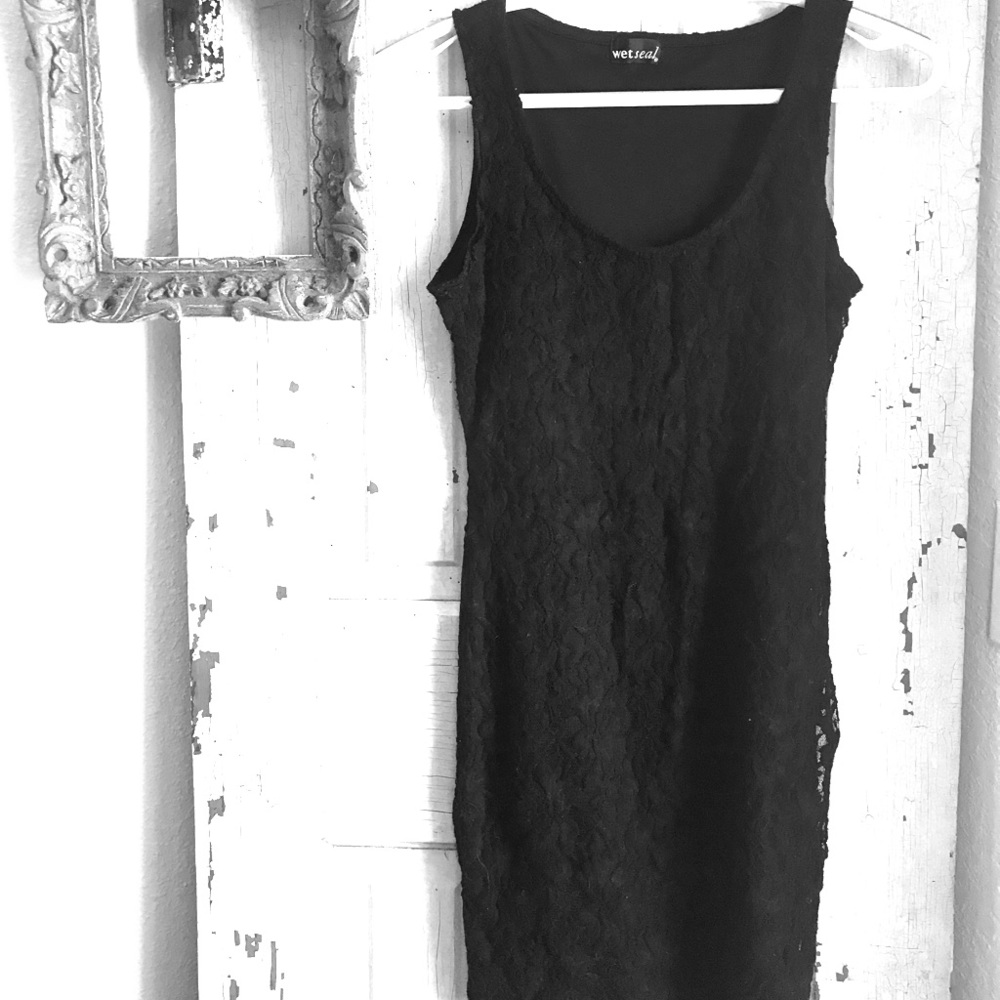 Lace black dress